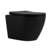 Унітаз підвісний Qtap Robin New Ultra Quiet безобідковий з сидінням Soft-close MATT BLACK QT13332381АSMB Унітаз підвісний Qtap Robin New Ultra Quiet безобідковий з сидінням Soft-close MATT BLACK QT13332381АSMB