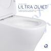 Унитаз напольный Qtap Virgo Ultra Quiet безободковый с сиденьем Soft-close WHITE QT18226092AW Унітаз підлоговий Qtap Virgo Ultra Quiet безобідковий з сидінням Soft-close WHITE QT18226092AW