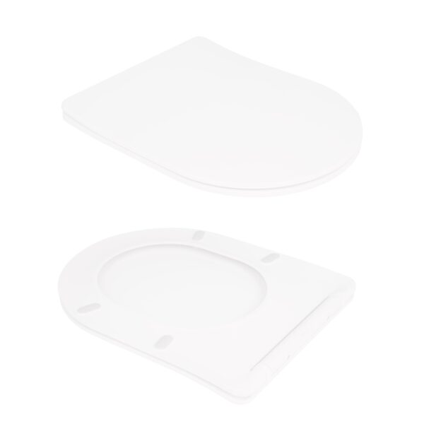 Унитаз напольный Qtap Virgo Ultra Quiet безободковый с сиденьем Soft-close WHITE QT18226092AW Унітаз підлоговий Qtap Virgo Ultra Quiet безобідковий з сидінням Soft-close WHITE QT18226092AW