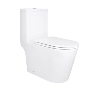 Унітаз-моноблок підлоговий Qtap Kolibri Ultra Quiet безобідковий з сидінням Soft-close WHITE QT10226380W Унітаз-моноблок підлоговий Qtap Kolibri Ultra Quiet безобідковий з сидінням Soft-close WHITE QT10226380W