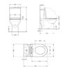 Унітаз-моноблок підлоговий Qtap Kolibri Ultra Quiet безобідковий з сидінням Soft-close WHITE QT10226380W Унітаз-моноблок підлоговий Qtap Kolibri Ultra Quiet безобідковий з сидінням Soft-close WHITE QT10226380W