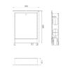 Thermo Alliance Шафа коллекторная внутренняя No1 490х600x120 (0,5 мм) Белый глянец Thermo Alliance Шафа колекторна внутрішня №1 490х600x120 (0,5 мм) Білий глянець