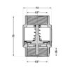 Зворотний клапан Thermo Alliance Standart 2"ВВ із латунним штоком TAS240W50 Зворотний клапан Thermo Alliance Standart 2"ВВ із латунним штоком TAS240W50
