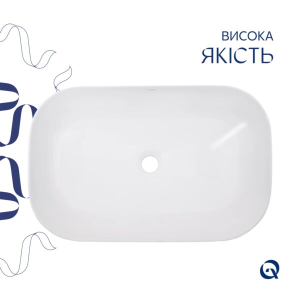 Раковина-чаша Qtap Robin 600x390x150 White QT13112143PW Раковина-чаша Qtap Robin 600x390x150 White QT13112143PW