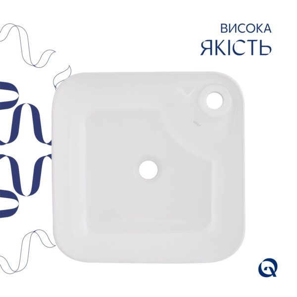 Раковина-чаша Qtap Stork 430x430x125 White QT15116137W Раковина-чаша Qtap Stork 430x430x125 White QT15116137W