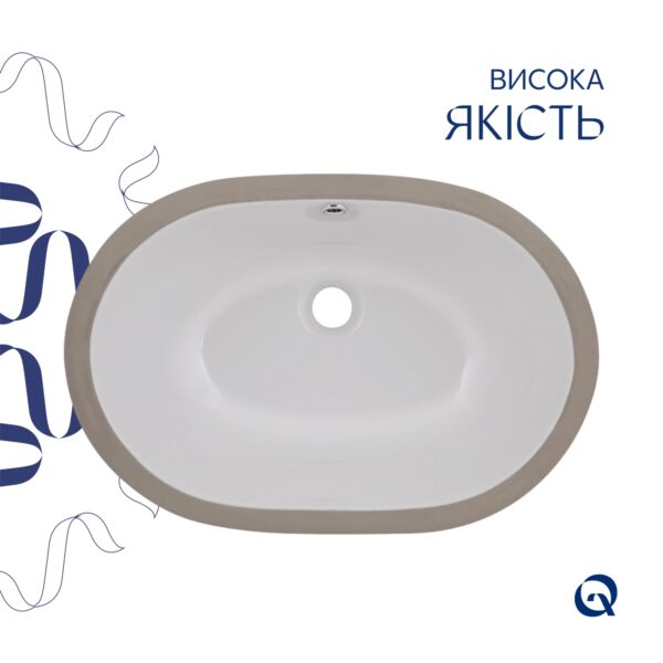 Раковина Qtap Stork 570x390x210 White QT15110522W Раковина Qtap Stork 570x390x210 White QT15110522W