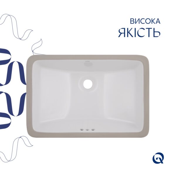 Раковина Qtap Stork 535x365x190 White QT1511H0422DW Раковина Qtap Stork 535x365x190 White QT1511H0422DW