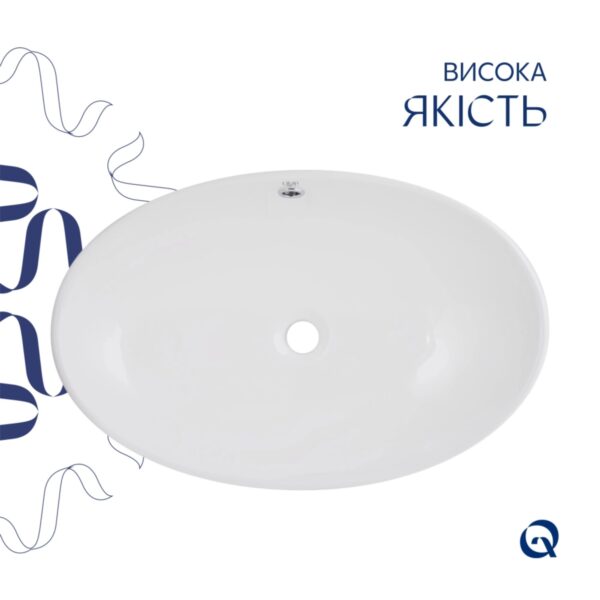 Раковина-чаша Qtap Dove 635x420x150 White QT06118168W Раковина-чаша Qtap Dove 635x420x150 White QT06118168W