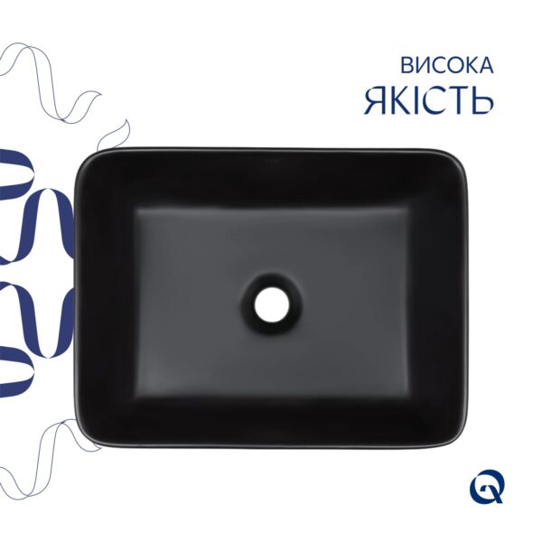 Раковина-чаша Qtap Tern 480х370х135 Matt black QT176069MB Раковина-чаша Qtap Tern 480х370х135 Matt black QT176069MB