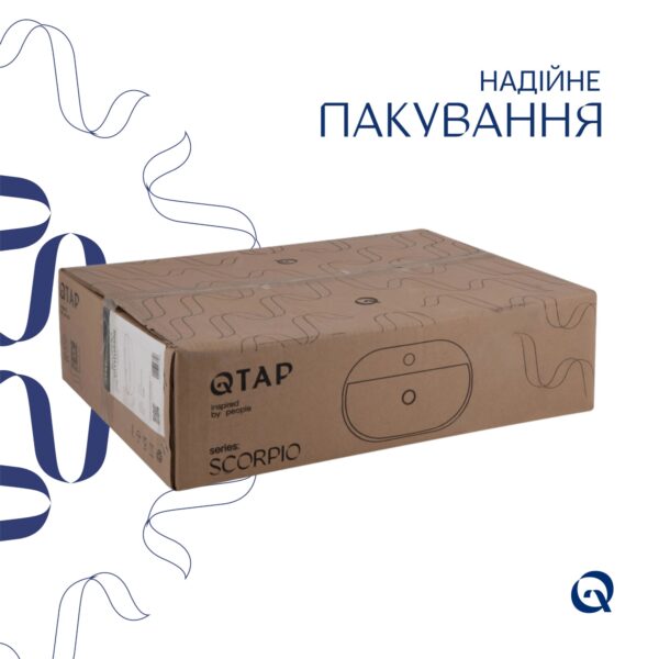 Раковина-чаша Qtap Scorpio 500x380x120 White QT14116533W Раковина-чаша Qtap Scorpio 500x380x120 White QT14116533W