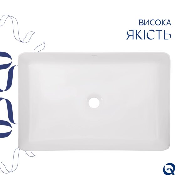Раковина-чаша Qtap Tern 600x400x110 White QT171180841W Раковина-чаша Qtap Tern 600x400x110 White QT171180841W