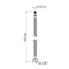 Шланг для підключення змішувача Thermo Alliance Standart (пара) 60 см NYLON M10x1/2"В TAS386W60
