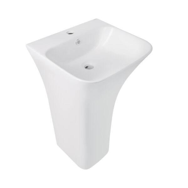 Раковина для підлоги моноблок Qtap Crow 445x420x840 White QT0511G315WN Раковина для підлоги моноблок Qtap Crow 445x420x840 White QT0511G315WN