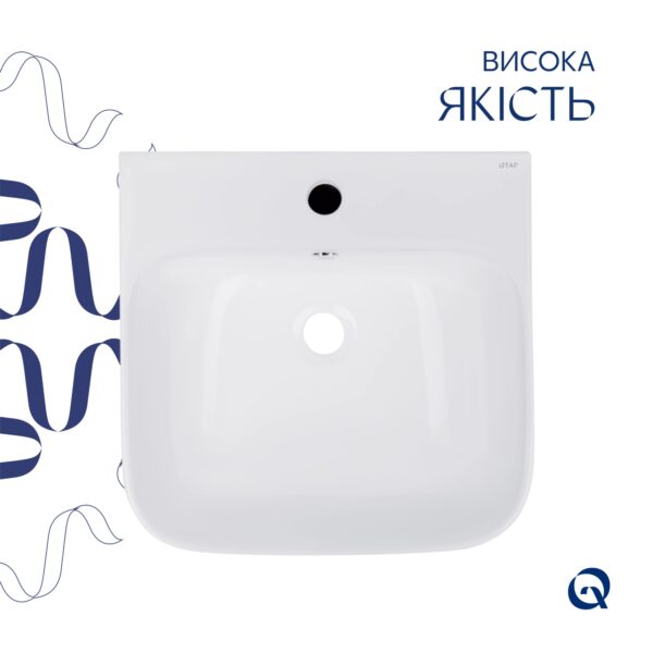 Раковина для підлоги моноблок Qtap Crow 445x420x840 White QT0511G315WN Раковина для підлоги моноблок Qtap Crow 445x420x840 White QT0511G315WN