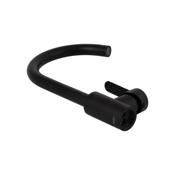 Змішувач для кухні Brinex Pure 015F U-образний Black Matt BRIPUR015FBLM Змішувач для кухні Brinex Pure 015F U-образний Black Matt BRIPUR015FBLM