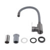 Змішувач для кухні Brinex Pure 015F3 з гнучким виливом   Graphite/Grey BRIPUR015F3GRG