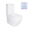 Унитаз напольный Qtap Jay Ultra Quiet с сиденьем Soft-close 640x360x835 мм QT07222175TW White Унітаз підлоговий Qtap Jay Ultra Quiet з сидінням Soft-close 640x360x835 мм QT07222175TW White