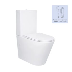 Унітаз підлоговий Qtap Swan Ultra Quiet з сидінням Soft-close 640x360x835 мм QT16222182TW White Унітаз підлоговий Qtap Swan Ultra Quiet з сидінням Soft-close 640x360x835 мм QT16222182TW White