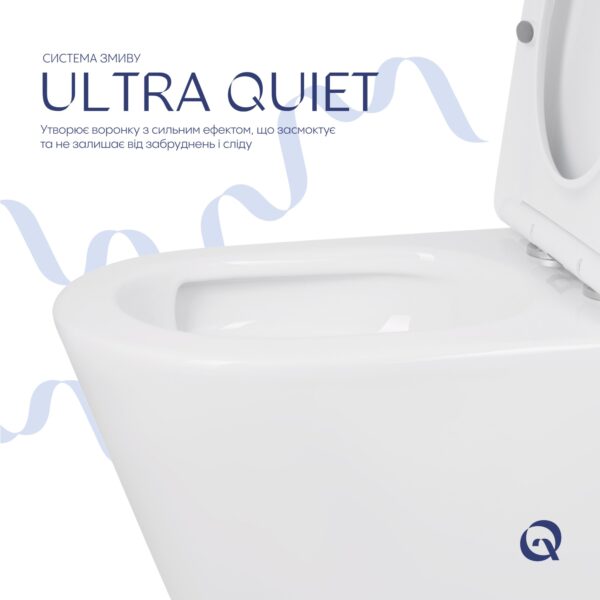 Унітаз підлоговий Qtap Swan Ultra Quiet з сидінням Soft-close 640x360x835 мм QT16222182TW White Унітаз підлоговий Qtap Swan Ultra Quiet з сидінням Soft-close 640x360x835 мм QT16222182TW White