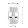 Зворотний клапан Thermo Alliance Forte 1 1/4"ВВ нікель із латунним штоком TAF240W32