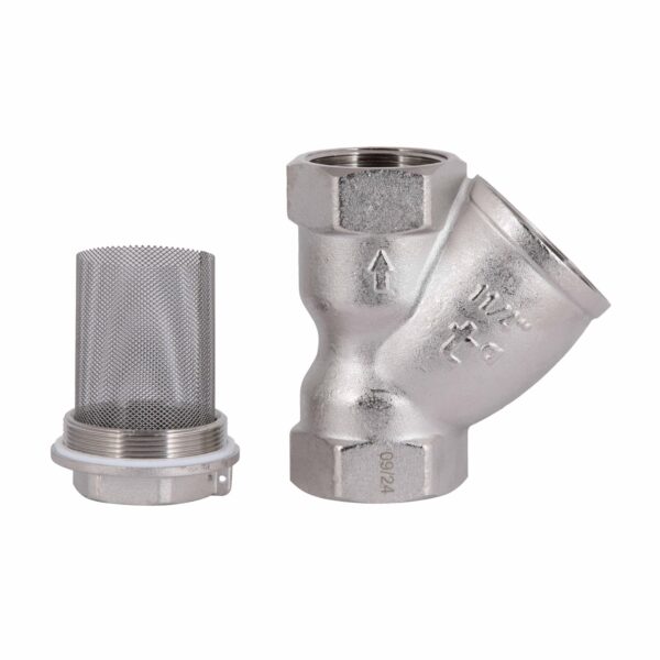 Фільтр грубої очистки Thermo Alliance Forte 1 1/4"ВВ нікель для води косий TAF124W32 Фільтр грубої очистки Thermo Alliance Forte 1 1/4"ВВ нікель для води косий TAF124W32