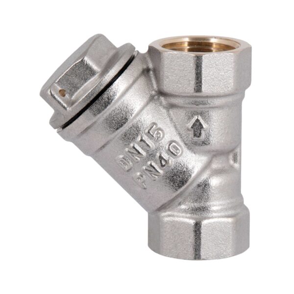Фильтр грубой очистки Thermo Alliance Standart 1/2"В никель для воды косой TAS124W15 Фільтр грубої очистки Thermo Alliance Standart 1/2"ВВ нікель для води косий TAS124W15