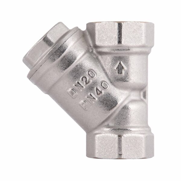 Фільтр грубої очистки Thermo Alliance Standart 3/4"ВВ нікель для води косий TAS124W20 Фільтр грубої очистки Thermo Alliance Standart 3/4"ВВ нікель для води косий TAS124W20