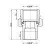 Згін-американка Thermo Alliance Standart 3/4"ВЗ нікель, прямий TAS190W20 Згін-американка Thermo Alliance Standart 3/4"ВЗ нікель, прямий TAS190W20