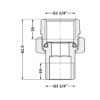 Згон-американка Thermo Alliance Standart 1 1/4"ВЗ никель, прямой TAS190W32 Згін-американка Thermo Alliance Standart 1 1/4"ВЗ нікель, прямий TAS190W32