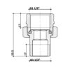 Згон-американка Thermo Alliance Standart 1 1/2"ВЗ никель, прямой TAS190W40 Згін-американка Thermo Alliance Standart 1 1/2"ВЗ нікель, прямий TAS190W40