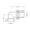 Згін-американка Thermo Alliance Standart 1/2"ВЗ нікель, кутовий TAS191W15