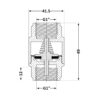 Зворотний клапан Thermo Alliance Base 1"ВВ Slim із латунним штоком TAB240W25S Зворотний клапан Thermo Alliance Base 1"ВВ Slim із латунним штоком TAB240W25S