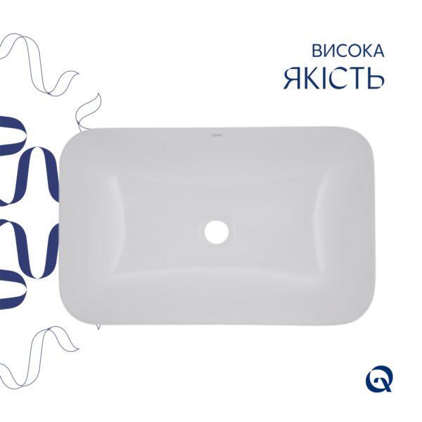 Комплект Qtap Scorpio: Раковина врізна прамокутна 615х390х150 мм White + Донний клапан PU02 Комплект Qtap Scorpio: Раковина врізна прамокутна 615х390х150 мм White + Донний клапан PU02
