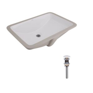 Комплект Qtap Stork: Раковина врізна прамокутна 535x365x190 мм White + Донний клапан PU02O Комплект Qtap Stork: Раковина врізна прамокутна 535x365x190 мм White + Донний клапан PU02O