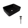 Комплект Qtap Tern: Раковина накладна прамокутна 480х370х135 мм Matt Black + Донний клапан PU03 Комплект Qtap Tern: Раковина накладна прамокутна 480х370х135 мм Matt Black + Донний клапан PU03