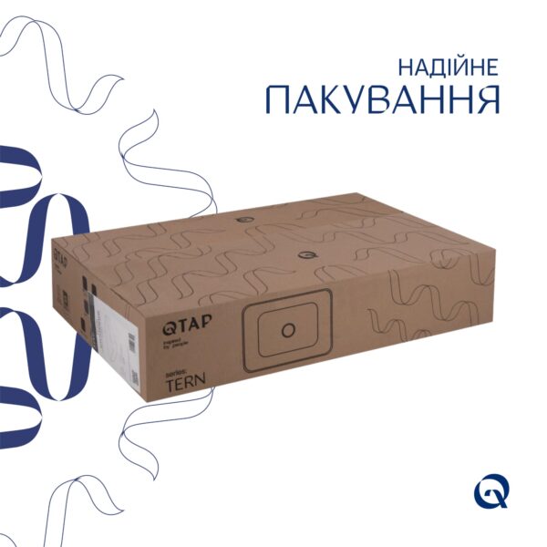 Комплект Qtap Tern: Раковина накладна прамокутна 600x400x110 мм WHITE + Донний клапан PU02 Комплект Qtap Tern: Раковина накладна прамокутна 600x400x110 мм WHITE + Донний клапан PU02