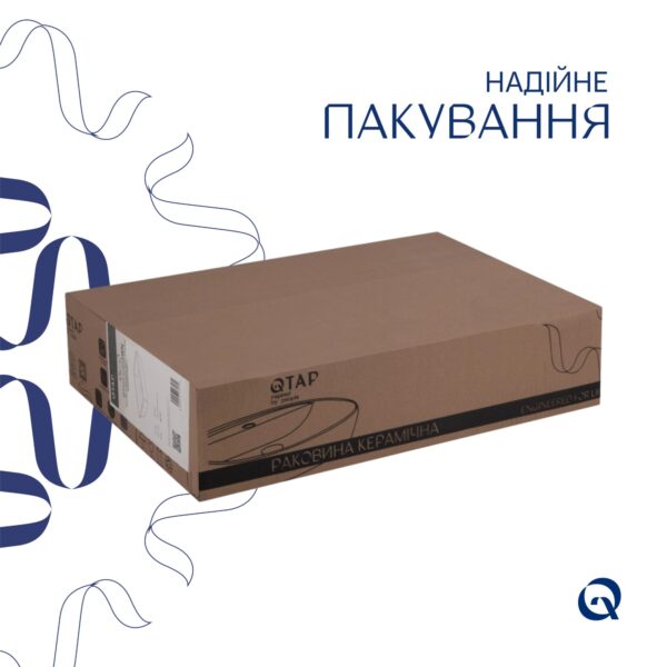 Комплект Qtap Virgo: Раковина накладна прамокутна 490х350х110 мм White + Донний клапан PU02 Комплект Qtap Virgo: Раковина накладна прамокутна 490х350х110 мм White + Донний клапан PU02