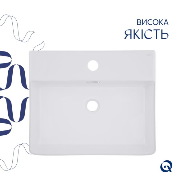 Комплект Qtap Nando LT: Раковина підвісна прамокутна 500х420х130 мм White + Донний клапан PU02O Комплект Qtap Nando LT: Раковина підвісна прамокутна 500х420х130 мм White + Донний клапан PU02O