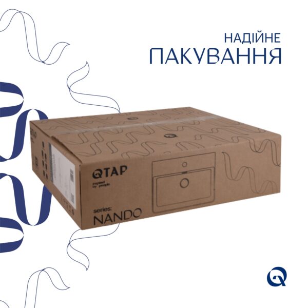 Комплект Qtap Nando LT: Раковина підвісна прамокутна 500х420х130 мм White + Донний клапан PU02O Комплект Qtap Nando LT: Раковина підвісна прамокутна 500х420х130 мм White + Донний клапан PU02O
