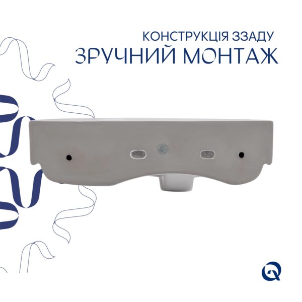 Комплект Qtap Tern: Раковина підвісна прамокутна права 450х250х158 мм White + Донний клапан PU02O Комплект Qtap Tern: Раковина підвісна прамокутна права 450х250х158 мм White + Донний клапан PU02O