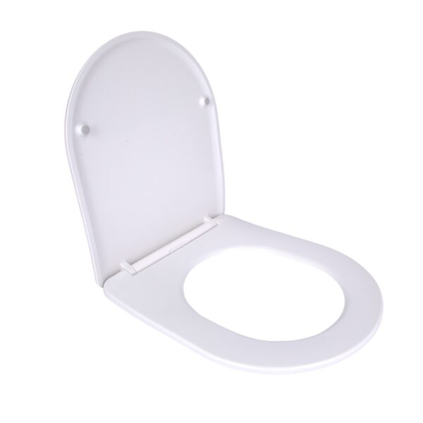 Сидіння для унітаза підлогового (Dove) 425×363×30 мм, White, з мікроліфтом, Slim Duroplast, Quick Release QT06228380BW3 Qtap