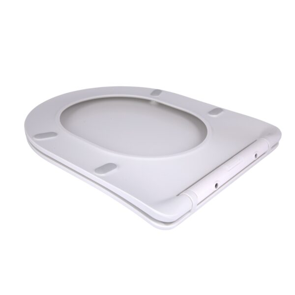 Сидіння для унітаза підлогового (Dove) 425×363×30 мм, White, з мікроліфтом, Slim Duroplast, Quick Release QT06228380BW3 Qtap