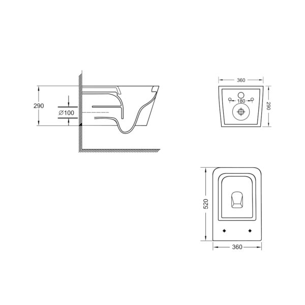Унітаз підвісний Qtap Crow Ultra Quiet безобідковий з сідінням Soft-close QT05335170W Унітаз підвісний Qtap Crow Ultra Quiet безобідковий з сідінням Soft-close QT05335170W