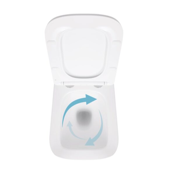 Унітаз підвісний Qtap Crow Ultra Quiet безобідковий з сідінням Soft-close QT05335170W Унітаз підвісний Qtap Crow Ultra Quiet безобідковий з сідінням Soft-close QT05335170W