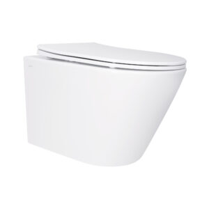 Унітаз підвісний Qtap Swan безобідковий з сідінням Soft-close QT16335180W Унітаз підвісний Qtap Swan безобідковий з сідінням Soft-close QT16335180W