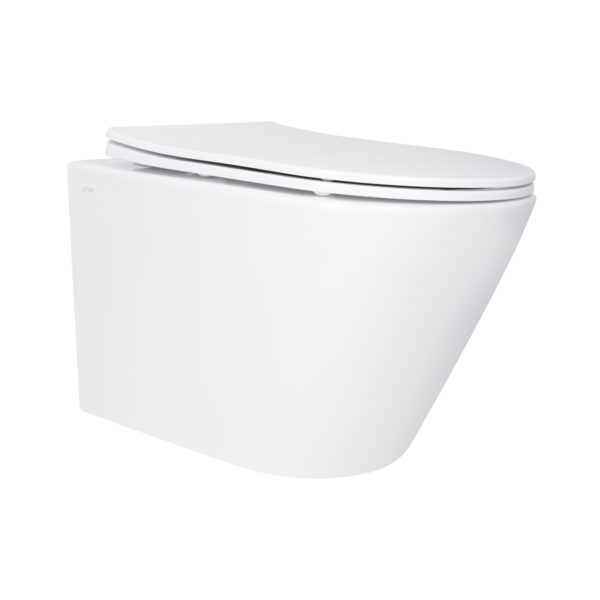 Унітаз підвісний Qtap Swan безобідковий з сідінням Soft-close QT16335180W Унітаз підвісний Qtap Swan безобідковий з сідінням Soft-close QT16335180W