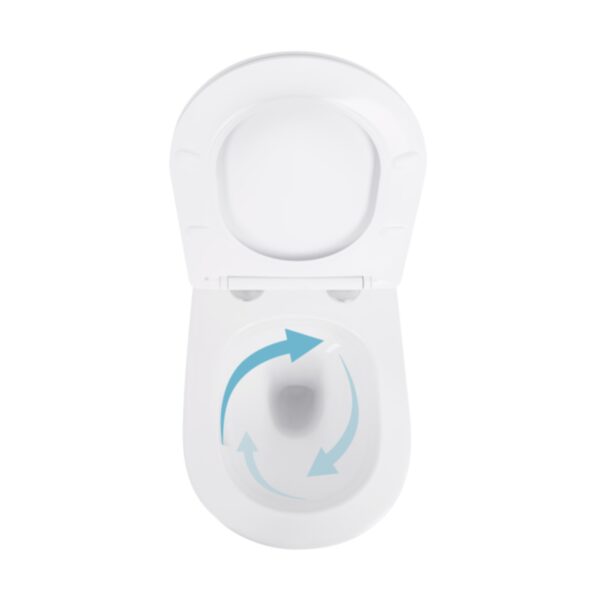 Унітаз підвісний Qtap Swan безобідковий з сідінням Soft-close QT16335180W Унітаз підвісний Qtap Swan безобідковий з сідінням Soft-close QT16335180W