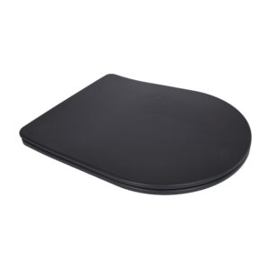 Сидіння для унітаза (Robin 660, Scorpio 520,660) 460x362x50 мм, Matt Black, з мікроліфтом, Slim Duroplast, Quick Release