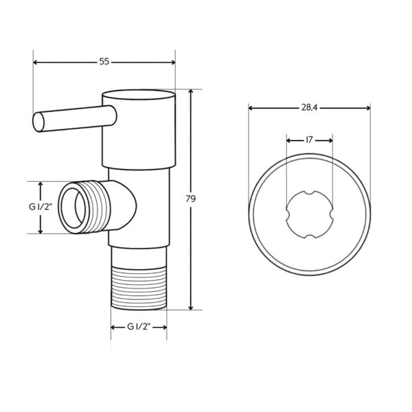 Кран кутовий Thermo Alliance Standart (ручка паличка) з керам.буксою 1/2"З х 1/2"З SF343W1515 Кран кутовий Thermo Alliance Standart (ручка паличка) з керам.буксою 1/2"З х 1/2"З SF343W1515