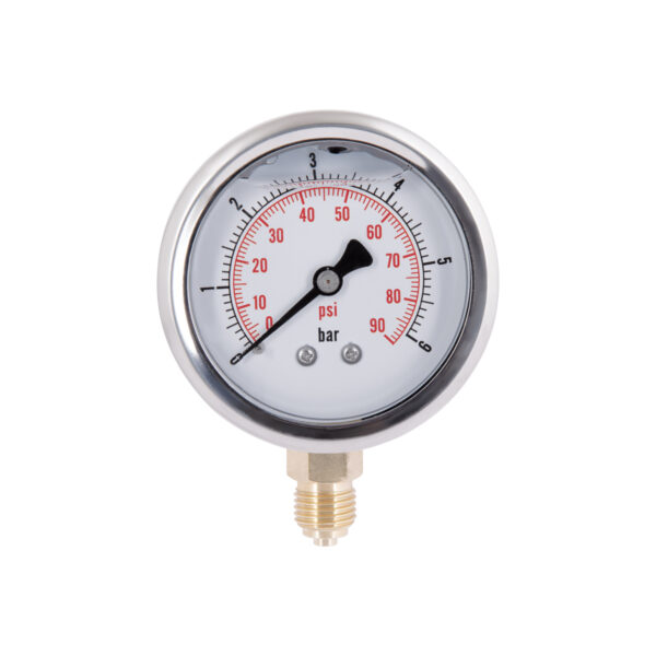Манометр із гліцерином Thermo Alliancе Forte 6 бар, 1/4"З, нижнє підключення TAF170G6B Манометр із гліцерином Thermo Alliancе Forte 6 бар, 1/4"З, нижнє підключення TAF170G6B